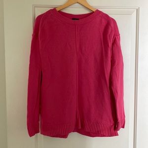 Talbots Drop Shoulder Tunic Sweater M pink